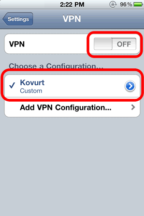 How Do I Use L2TP/IPSec On Kovurt On My iPhone or iPod Touch?